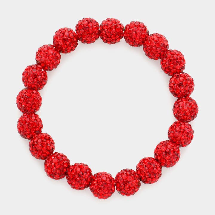 Sensibling Corp. – wholesale Beaded bracelet – Shamballa Ball Beaded Stretch Bracelet17