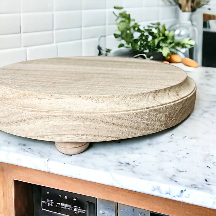 Gia Roma - Wholesale Decoratief dienblad - Ronde houten standaard en sierbord voor tafeldecoratie15