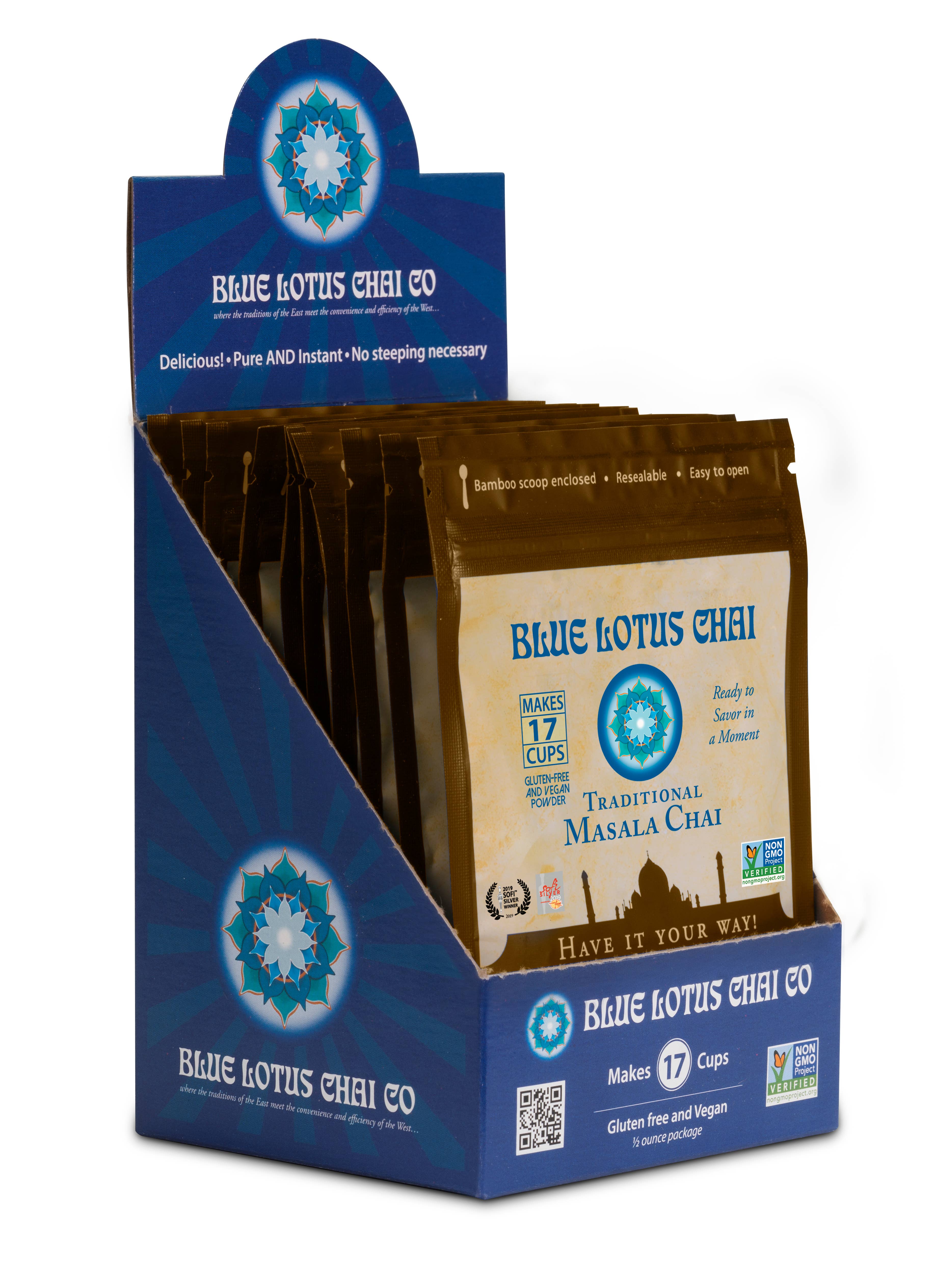 Blue Lotus Chai Company - Wholesale Loose Tea - Traditional Masala Chai - 0.5oz pouch (17 cups)1