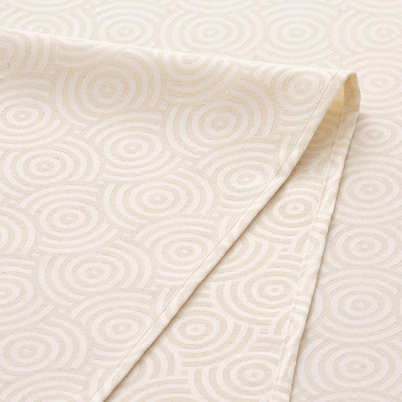 GAMUSI - Venta al por mayor Manteles - Mantel impermeable jacquard algodón circulos RING19