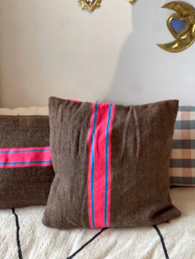 NOMAD BY LIV – Capa de almofada decorativa por atacado – Nomad by LIV - Capas de Almofada Kilim Feitas à Mão, Castanho, rosa1