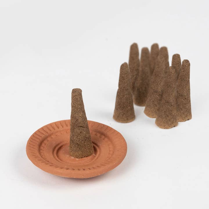 Ten Thousand Villages - Wholesale Incense - * Sandalwood Cone Incense Set
