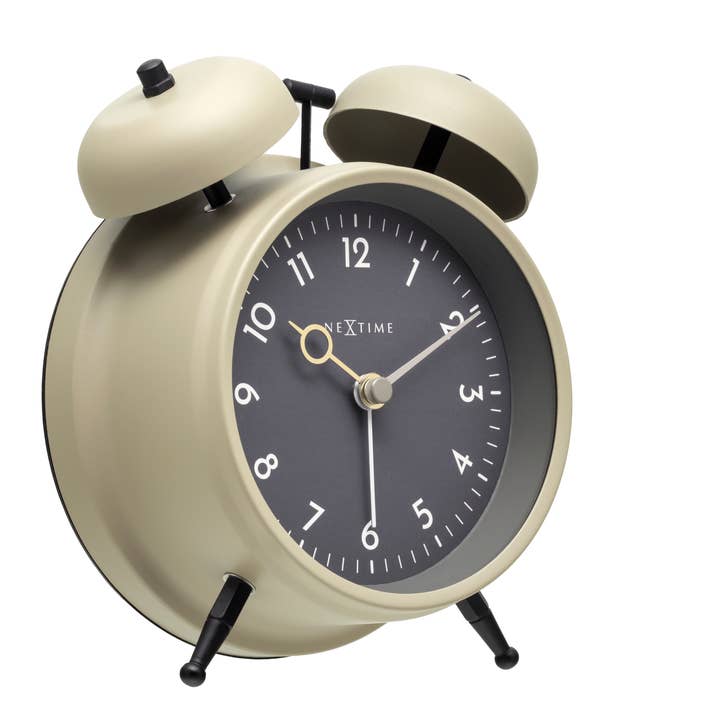 NeXtime - Wholesale Alarm Clock - Alarm Clock 12 x 14 x 6cm-Metal-NeXtime "Golden Hour"22