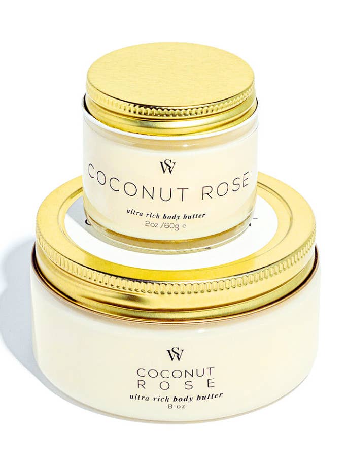Kokos-Rosen-Körperbutter für den Großhandel von Earth Elements Soapworks