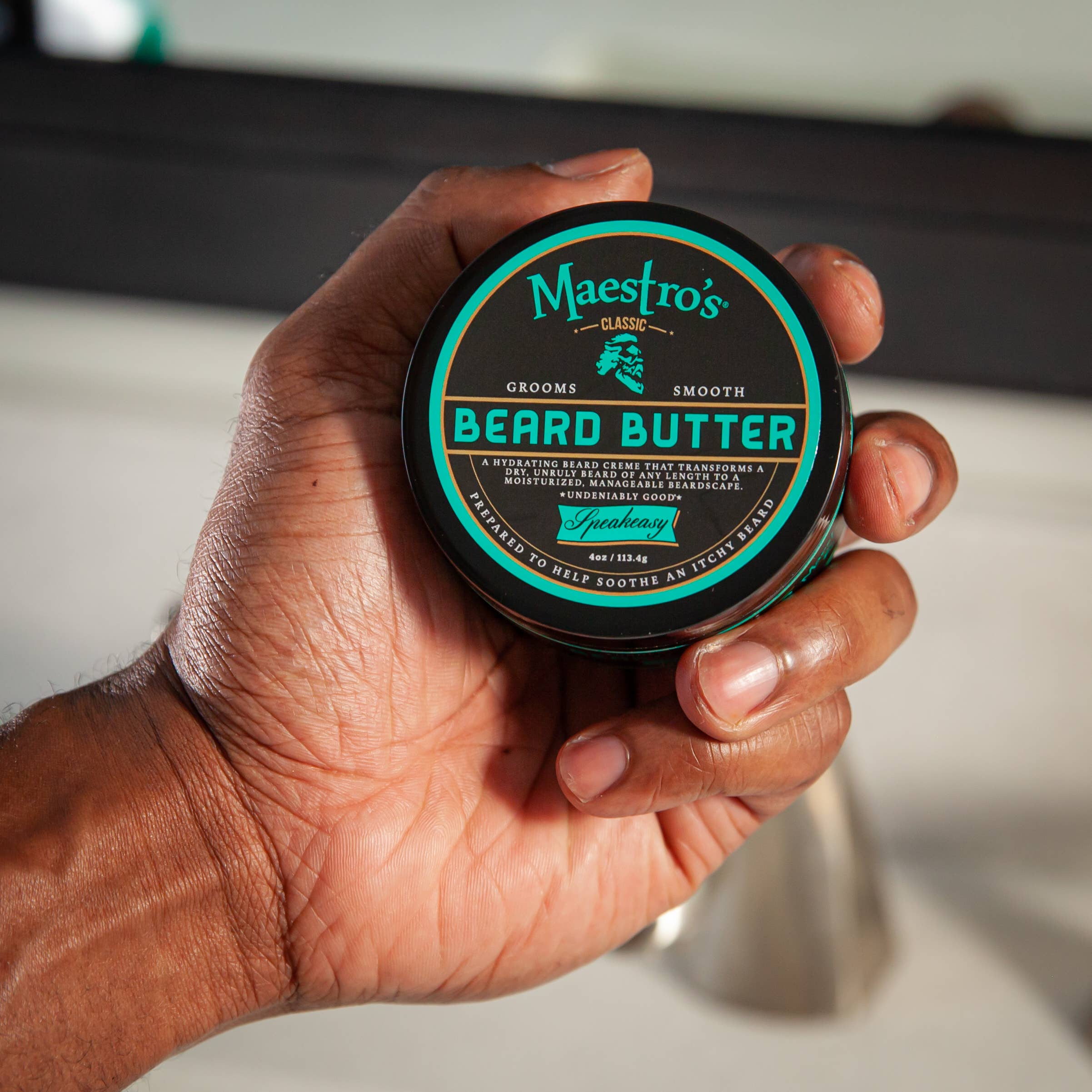 Maestro's Classic - Vendita all'ingrosso Prodotti per la barba - Maestro Classic 4oz. Burro da barba - Speakeasy Blend4