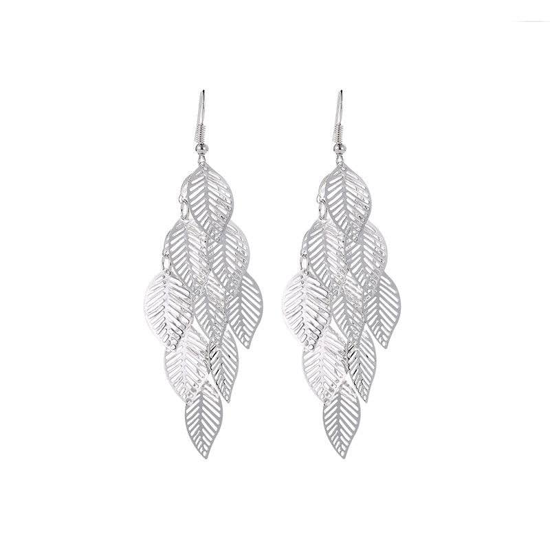 MoodGold - Wholesale Dangle Earrings - Fashion Simple Cutout Leaves Earrings4