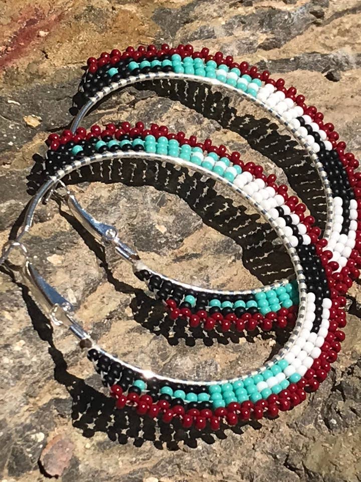 The Ruby Mountain Hoops for wholesale by Little Rogue Co