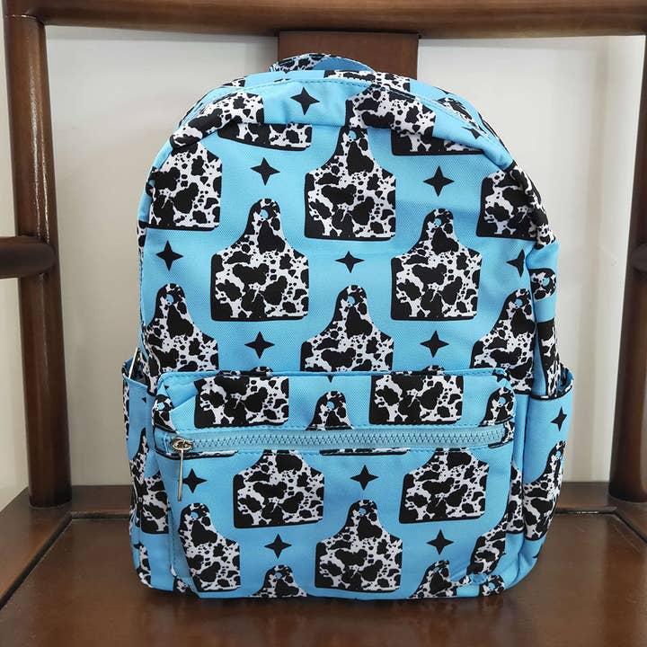 Baby Kids Children Cow Tags Print Western Back Bags for wholesale by Aier Wholesale