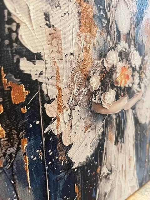 Rustic Nester - Wholesale Art Print - Angel canvas art print, Memorial gift, Remembrance art, 3