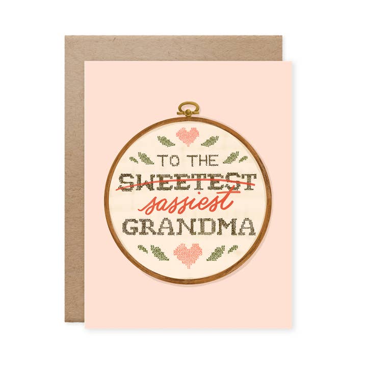 The Sassiest Grandma/Nana Mother's Day Card for wholesale by Naomi Paper Co.