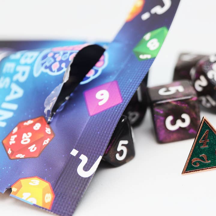 Foam Brain Games - Wholesale Dice - Mystery Loot: Plastic RPG Dice Set & Bonus Metal Die17
