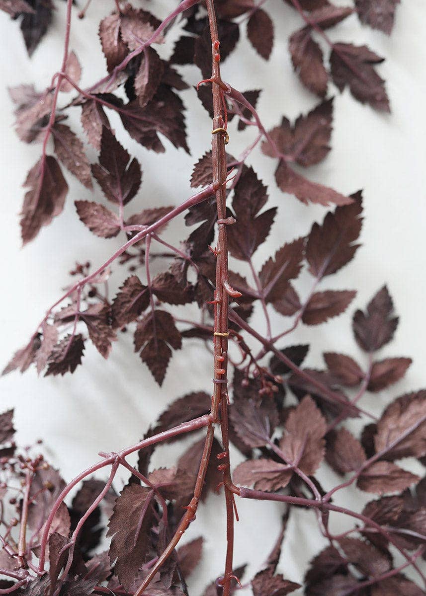 Afloral - Wholesale Bunting/Garland - Plum Cimicifuga Seeded Garland - 6'3