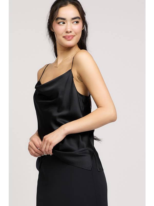 Current Air - Wholesale Camisole - Women's - 100% Silk Cowl Neck Cami Top1