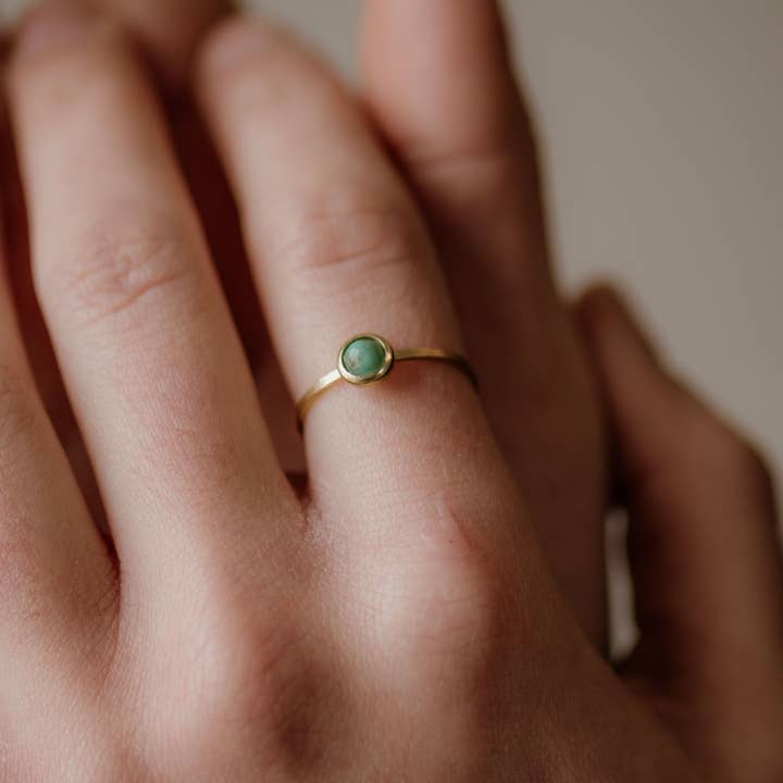 Commonform - Wholesale Single Stone/Solitaire Ring - Hyalite Ring // Turquoise