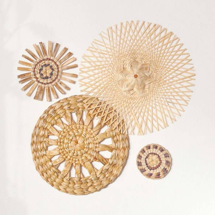 Thaihomeshop - Wholesale Wall Accent - SUK SOM - Wall Hanging Décor (Set of 4)0