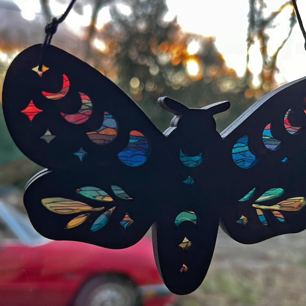 Squirrel Tacos Papercuts - Wholesale Ornament - Fantasy Moth Holiday Decor - Tree Ornament Suncatcher6