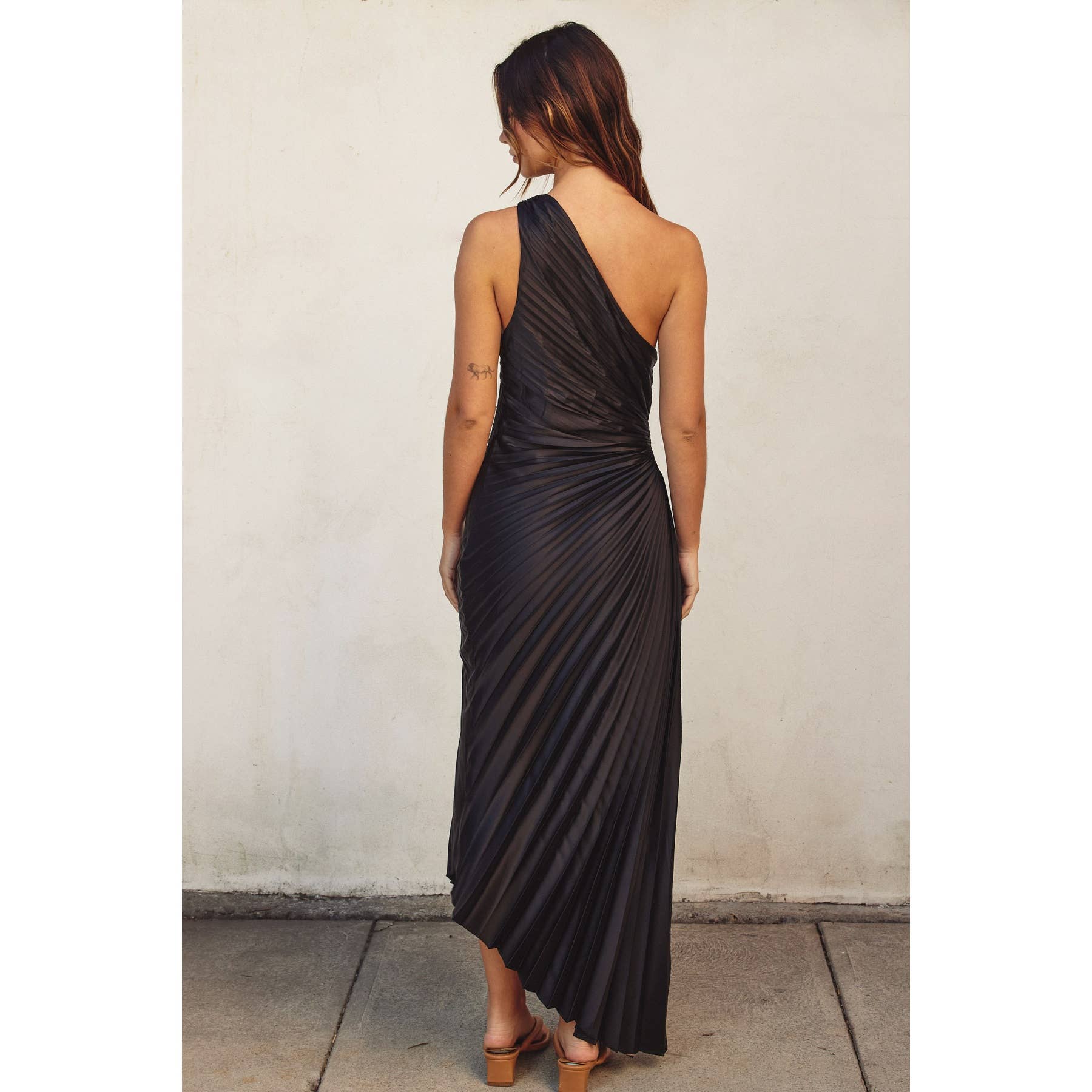 Dress Forum - Wholesale Dress - Women's - Olympia Asymmetrical Pleated Maxi Dress30