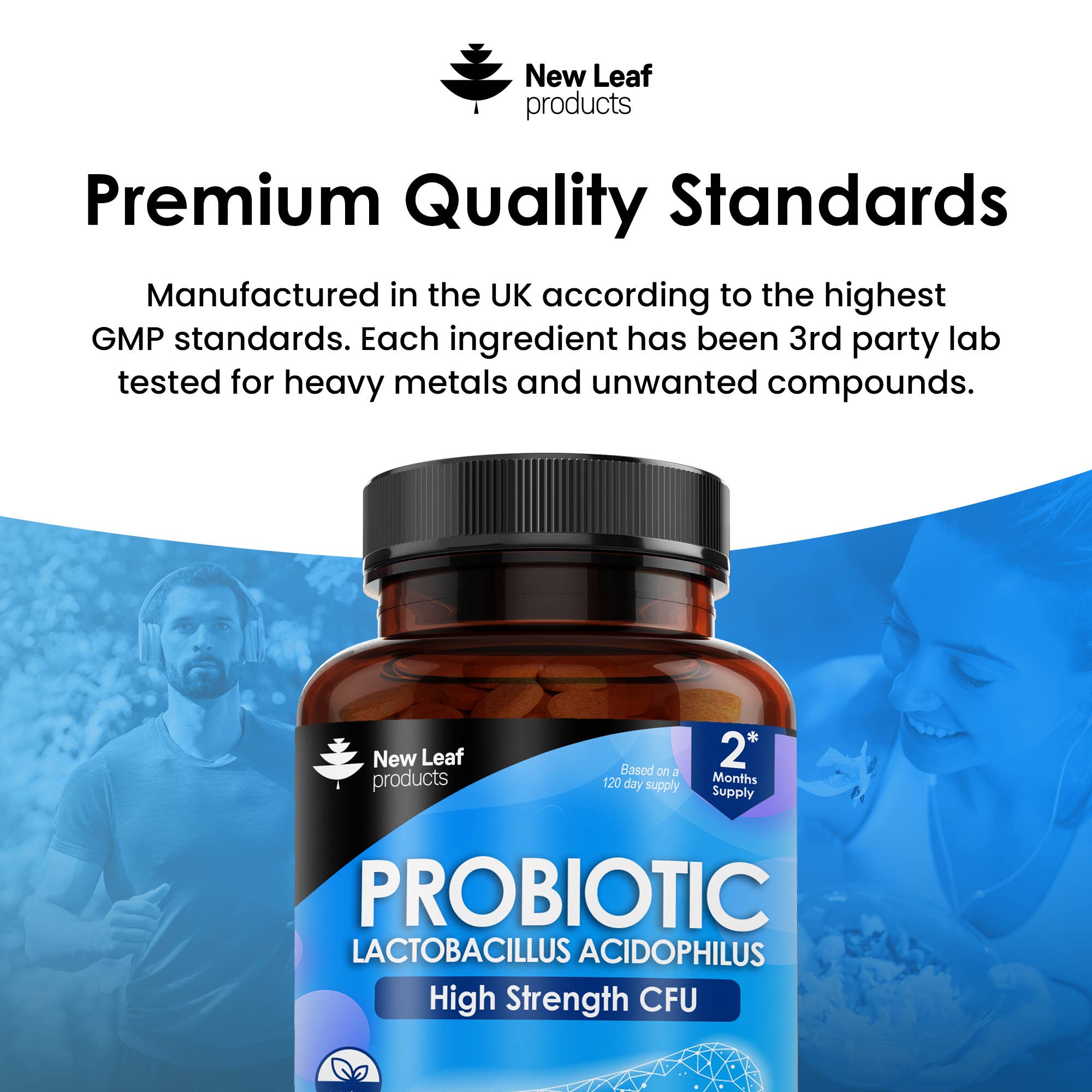 New Leaf products Ltd – wholesale Oral supplement/vitamin – Probiotic Supplements Acidophilus Tablets - Digestive & Gut4