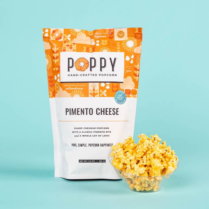 Poppy Hand-Crafted Popcorn - Wholesale Popcorn - Pimento Cheese Popcorn