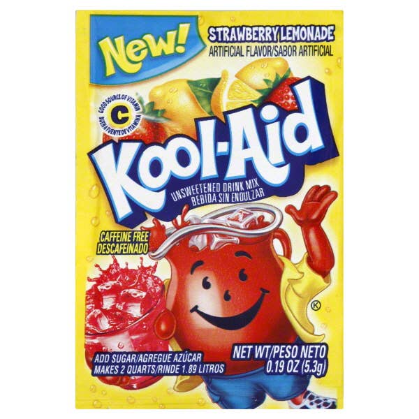 iSweet.ca - Wholesale Fruit Juice - US-Kool-Aid Unsweetened 2QT - Strawberry Lemonade