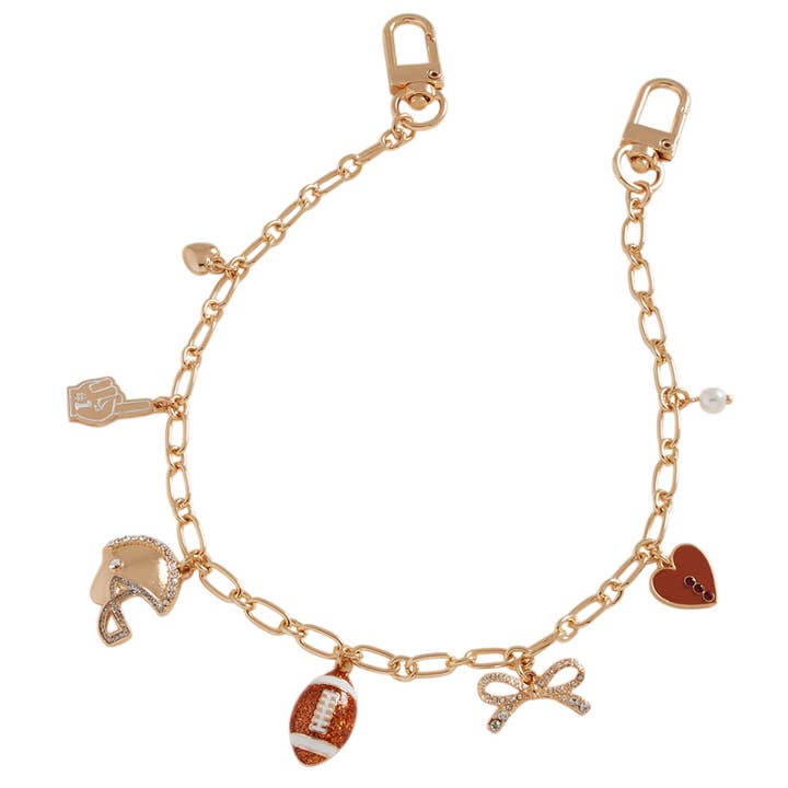 Sensibling Corp. - Wholesale Bag Strap - Women's - Football Charm Station Bag Chain1