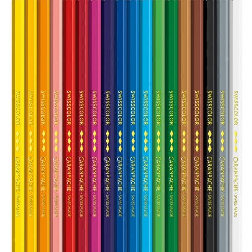 Caran d'Ache - Wholesale Colored Pencil - Set of 18 Permanent Colored Pencils SWISSCOLOR in Box