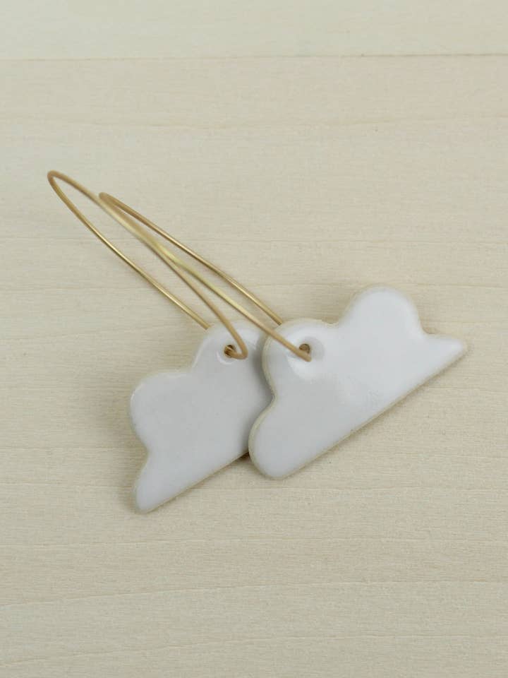 Pendientes en gres | Drizzle para venta al por mayor de Wishbone Pottery