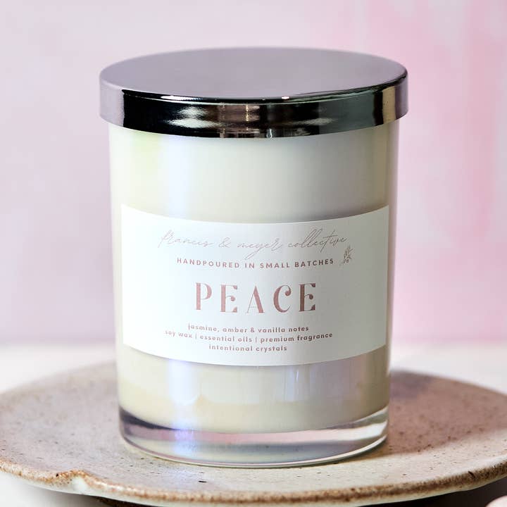 Francis and Meyer Candle Co. - Wholesale Jar/Filled Candle - The Peace Soy Candle0