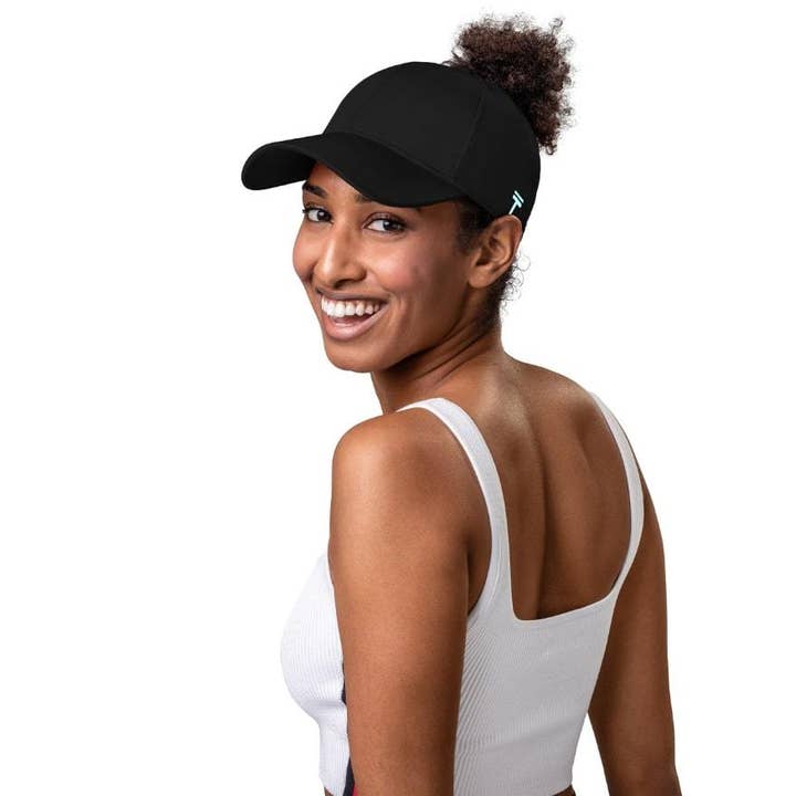 Chapeau haut en forme de queue de cheval | Casual 2.0 noir | TOP KNOT pour la vente par Top Knot Inc