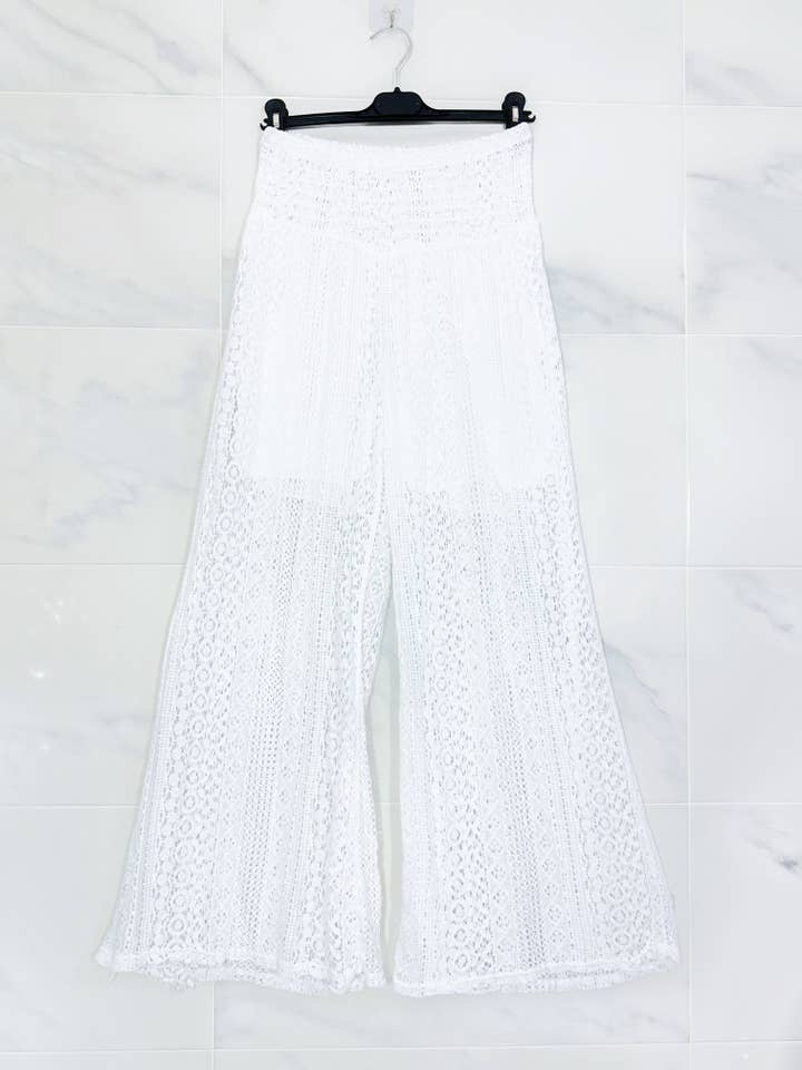 ZAFA PARIS - Wholesale Pants - Women's - 17F22P68-High Waisted Lace Pants