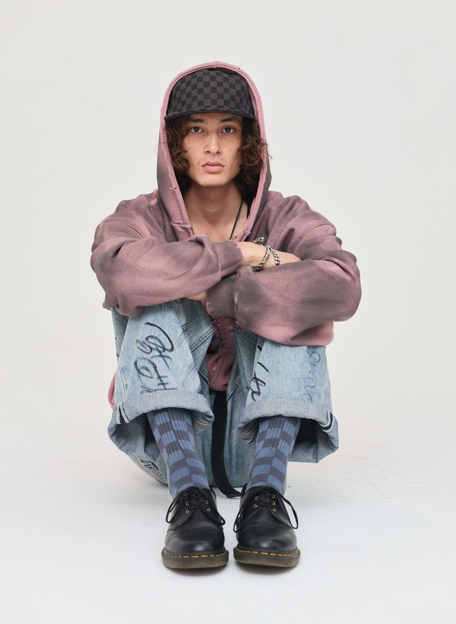 Weld Mfg. - Wholesale Socks - Unisex - Tonal Checkerboard Crew Socks4