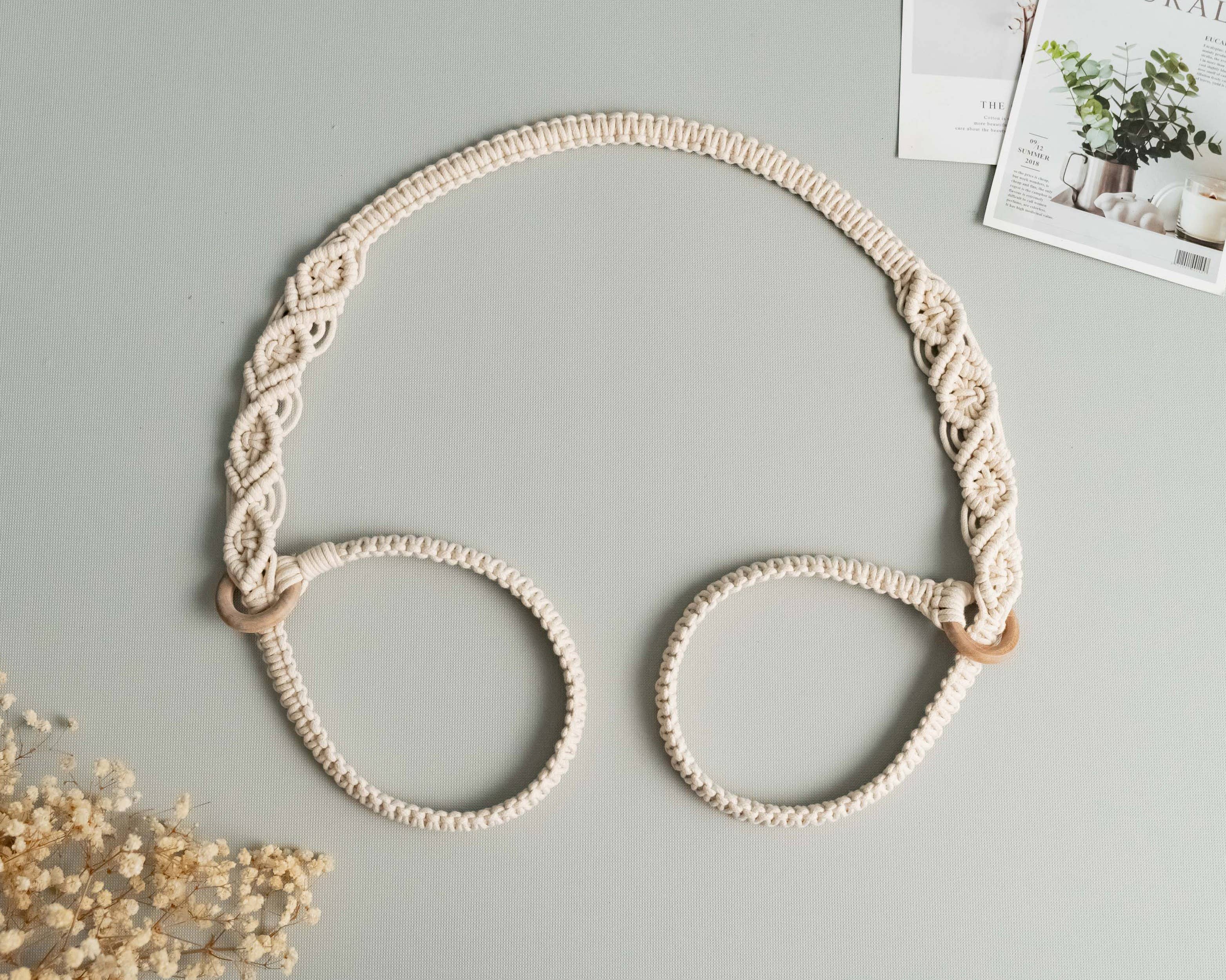 BeanDaikon - Venta al por mayor Correas/bandas de yoga - Correa para esterilla de yoga Macramé I835