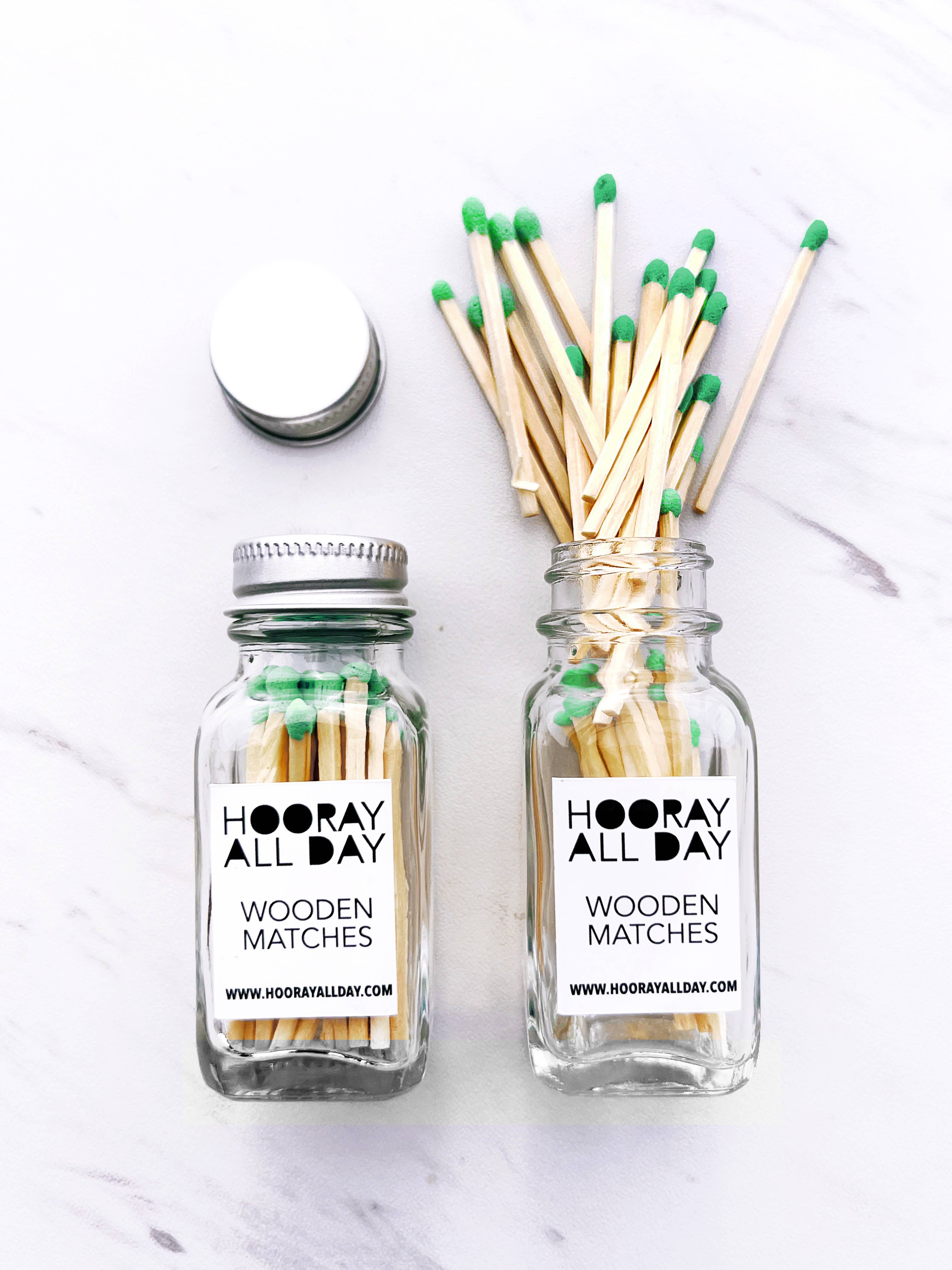 Hooray All Day - Wholesale Matches - Colorful Wooden Matches In Little Glass Bottle - New Colors!23