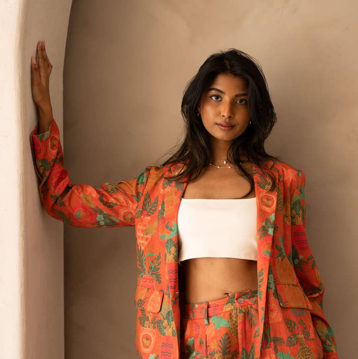 Sun & Sanctuary - Wholesale Blazer - Women's - Valparaiso Blazer in Vases