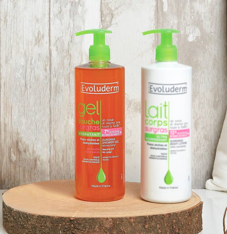 Evoluderm – wholesale Duschtvål – Återfuktande surgras duschgel1