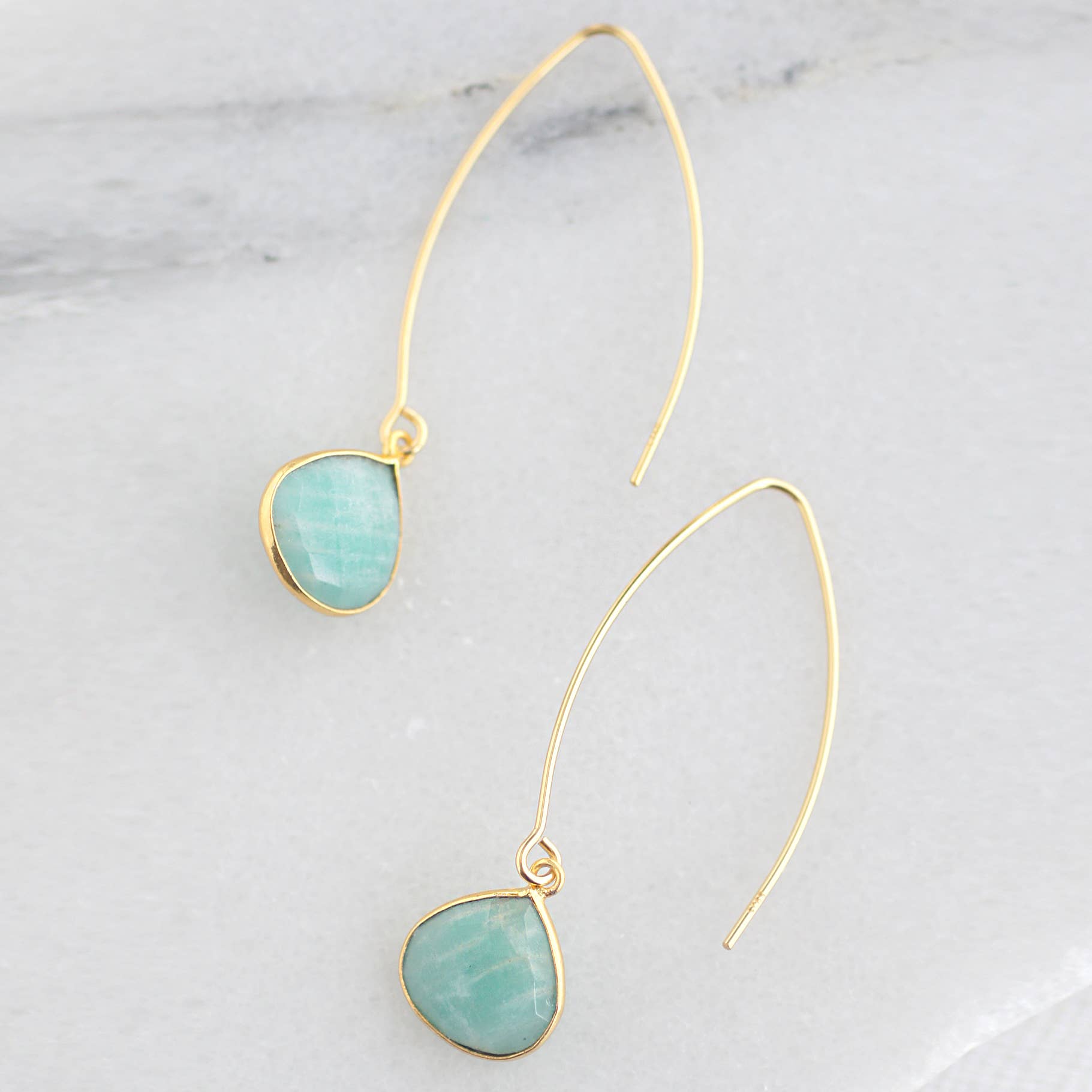 FELIX Z DESIGNS – Brincos de argola por atacado – Brincos de fio de peixe de pedra preciosa artesanal2