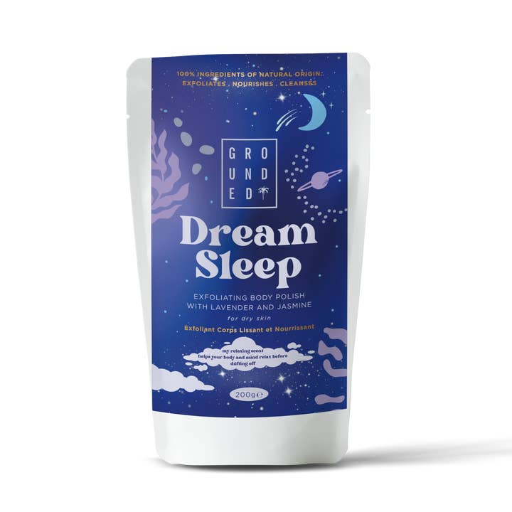 Dream Sleep Jasmine and Lavender Body Polish 200g for wholesale by GROUNDED BODY