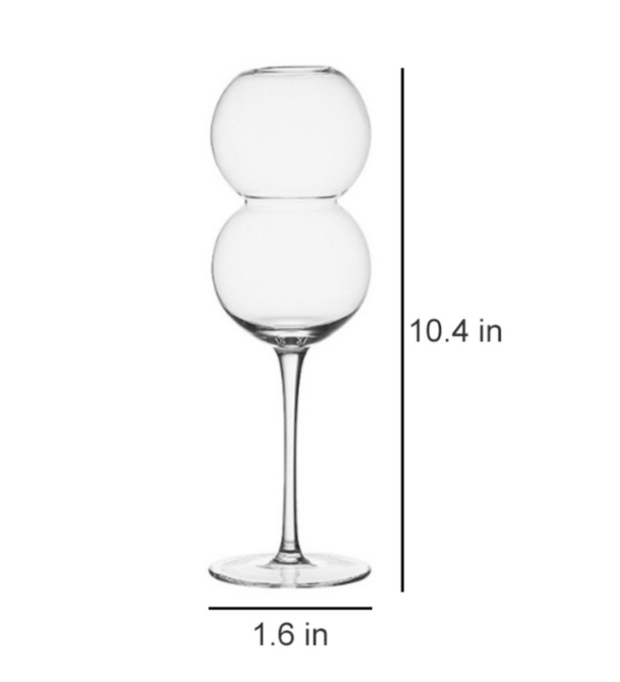 IVORE.GROUP (We cover All Import duty) - Wholesale Champagne Flute - Creative Ball Shape Crystal Champagne Glass1