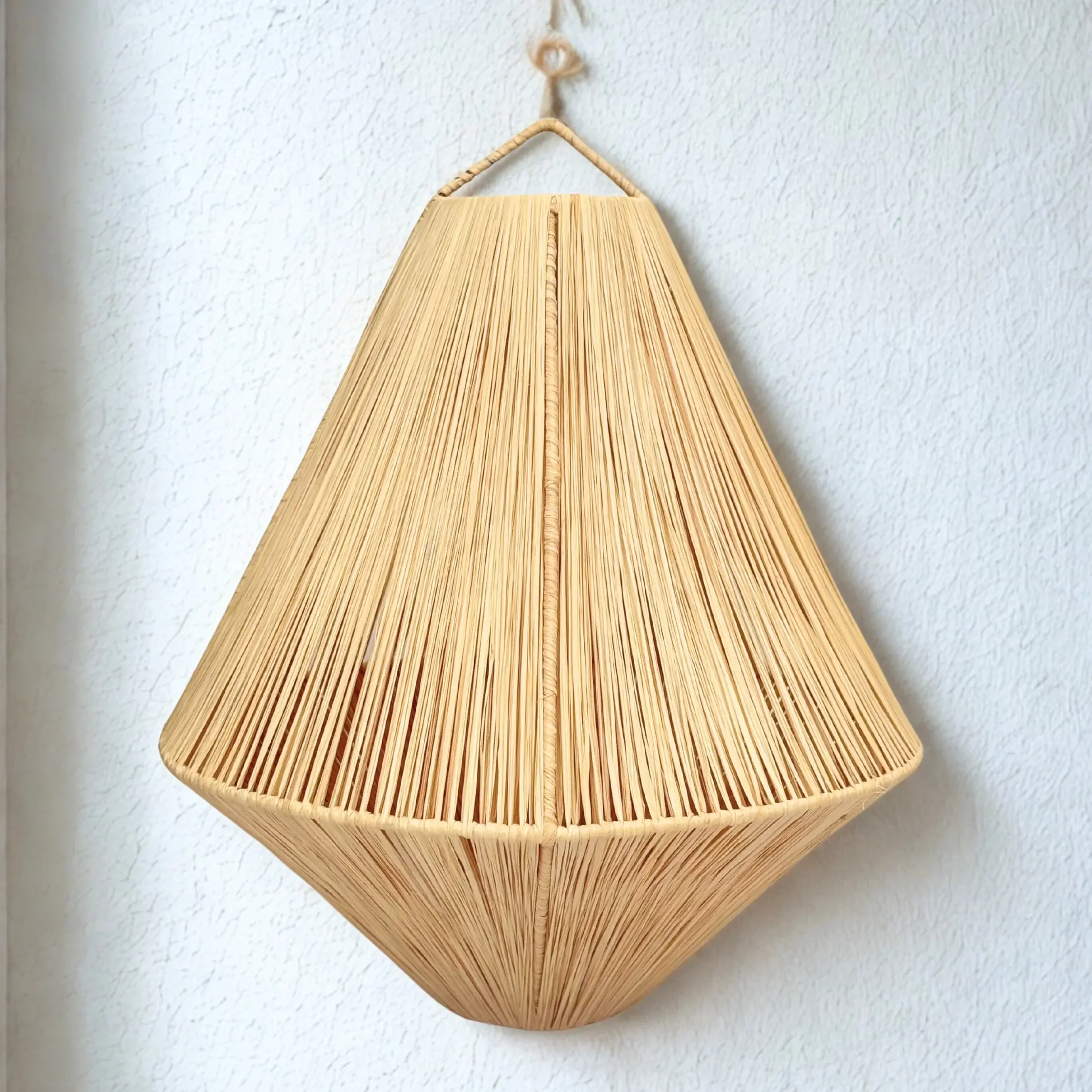 High crafty – wholesale Lampshade – Handmade Raffia Pendant Light— Natural Boho Lampshade1