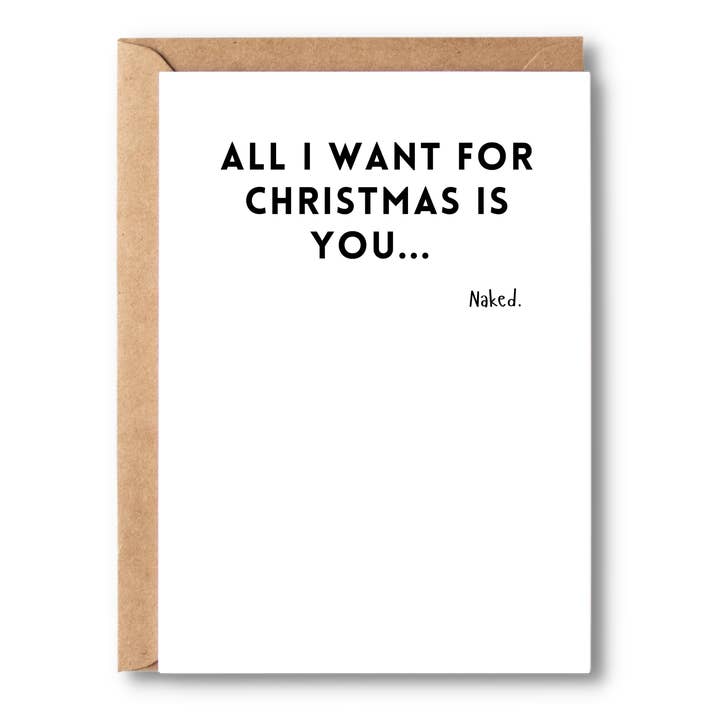 Alt hvad jeg vil have til jul er dig... Nøgen for engroshandel hos Simple Scribble