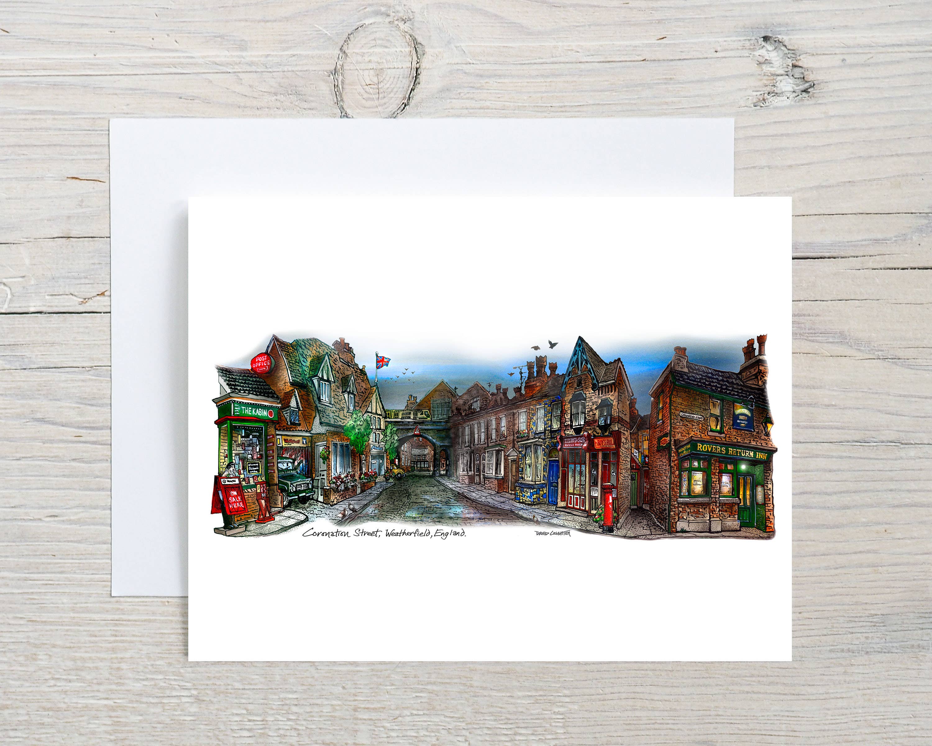 Totally Toronto Art/Sassy City Studio - Wholesale Everyday Greeting Card - Coronation Street Greeting Card0