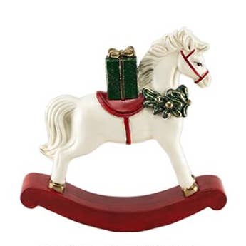 Rocking Horse 'Noel' Gm 21.5 X 5 X H.21.5 cm for wholesale by Faye
