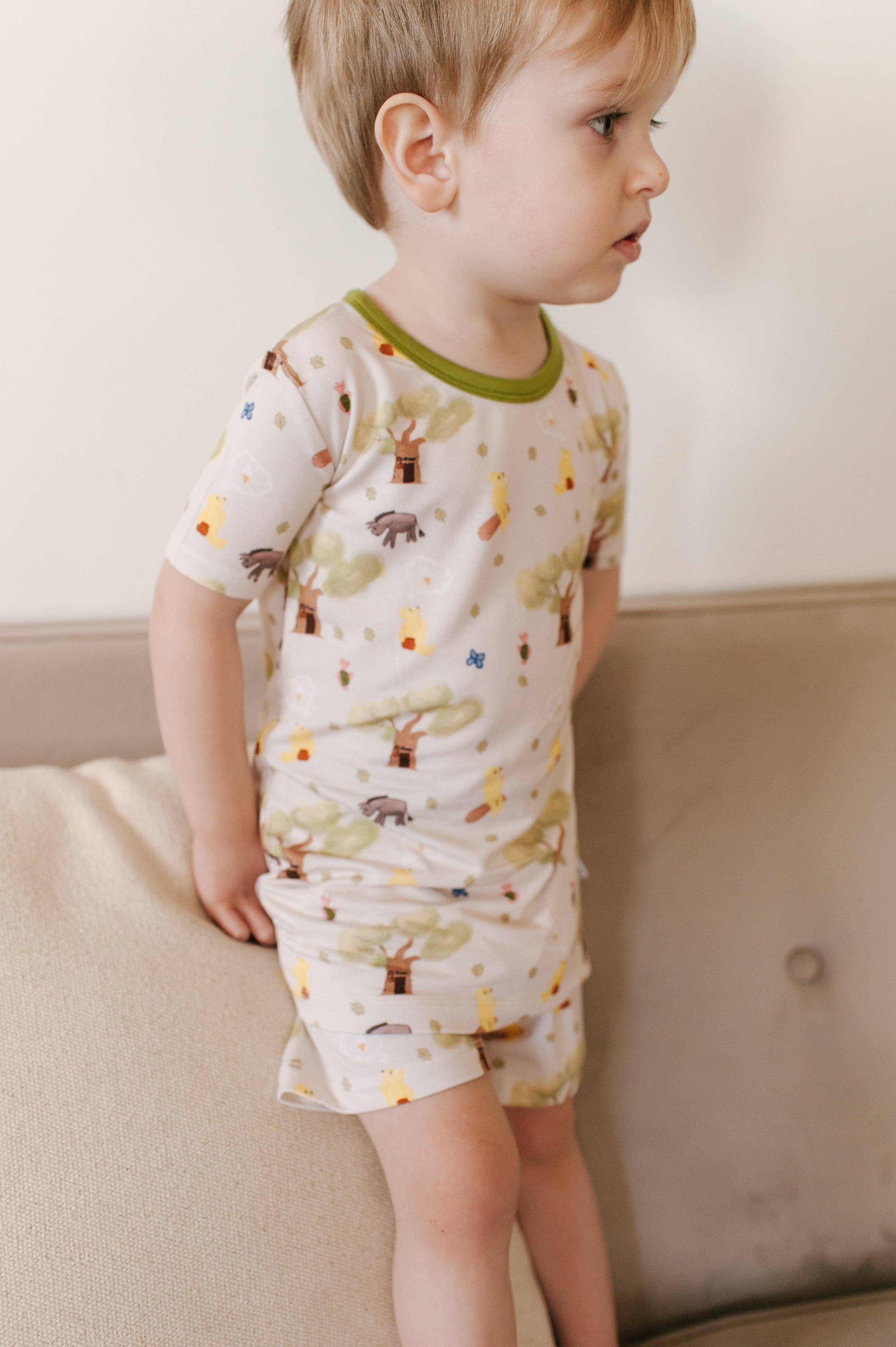 Stay Dreamy - Wholesale Sleepwear Set - Kids - Rumbly Tumbly (Winnie The Pooh) Bamboo Short and T-Shirt Pj Set2