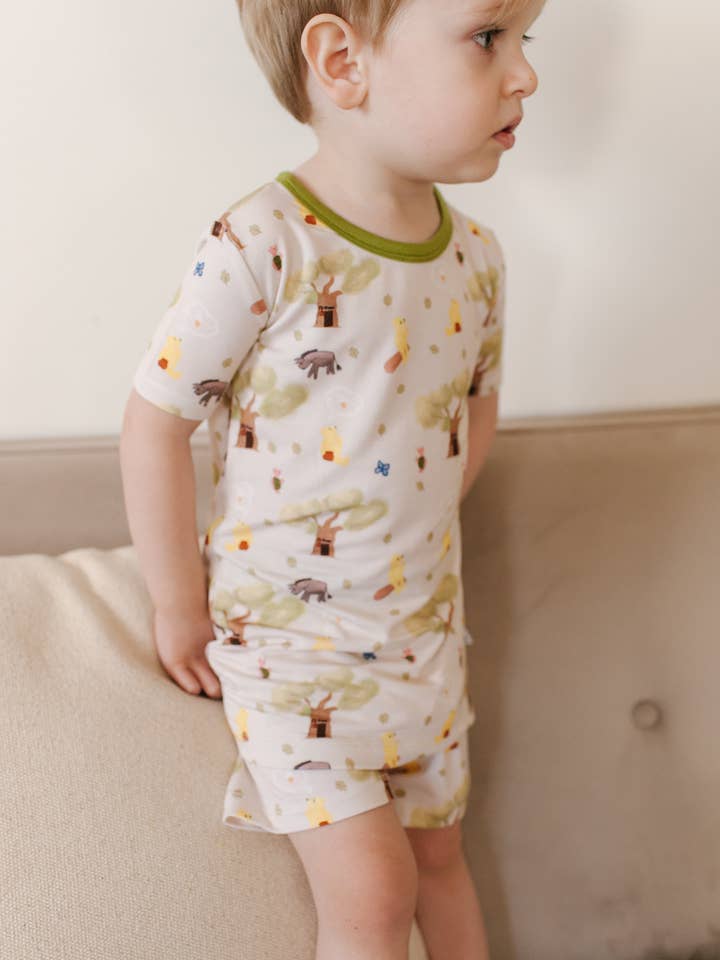 Stay Dreamy - Wholesale Sleepwear Set - Kids - Rumbly Tumbly (Winnie The Pooh) Bamboo Short and T-Shirt Pj Set2