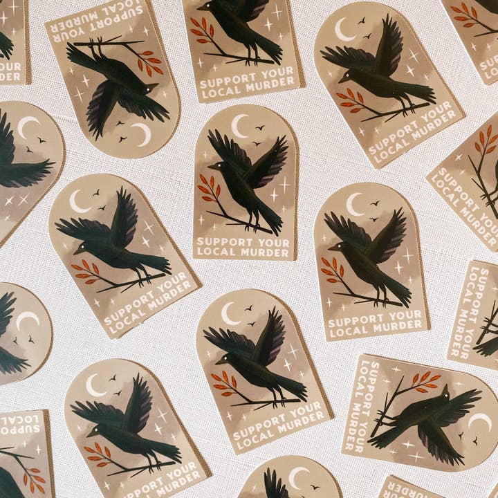 Lantern Print Co. - Vendita all'ingrosso Adesivo - Adesivo in vinile: Supporta gli omicidi locali - 3" opaco2