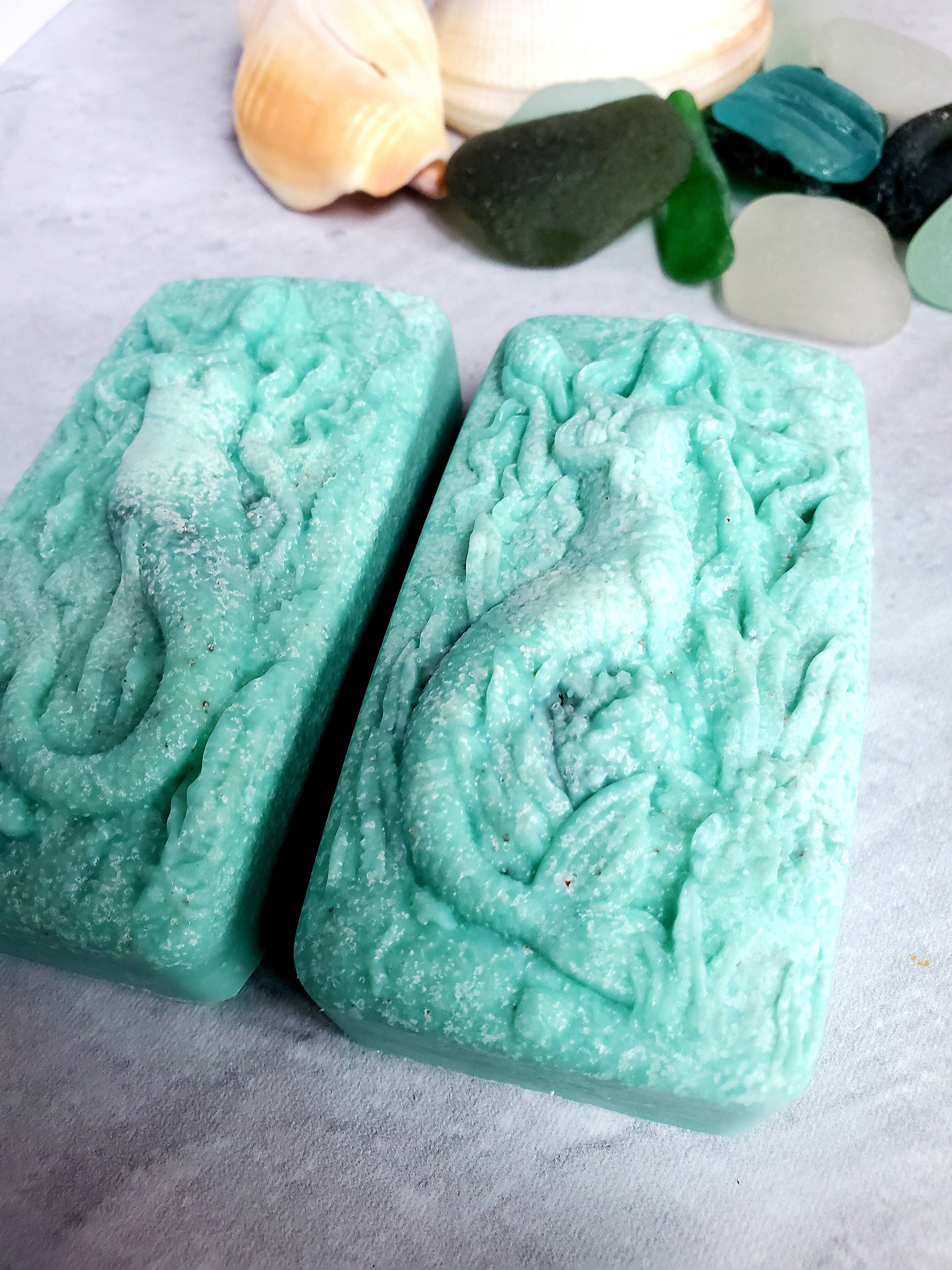 Fairyland Glade - Wholesale Bar Soap - Sea Salt and Sea Glass Sea Glass Salt Soap MADE TO ORDER8