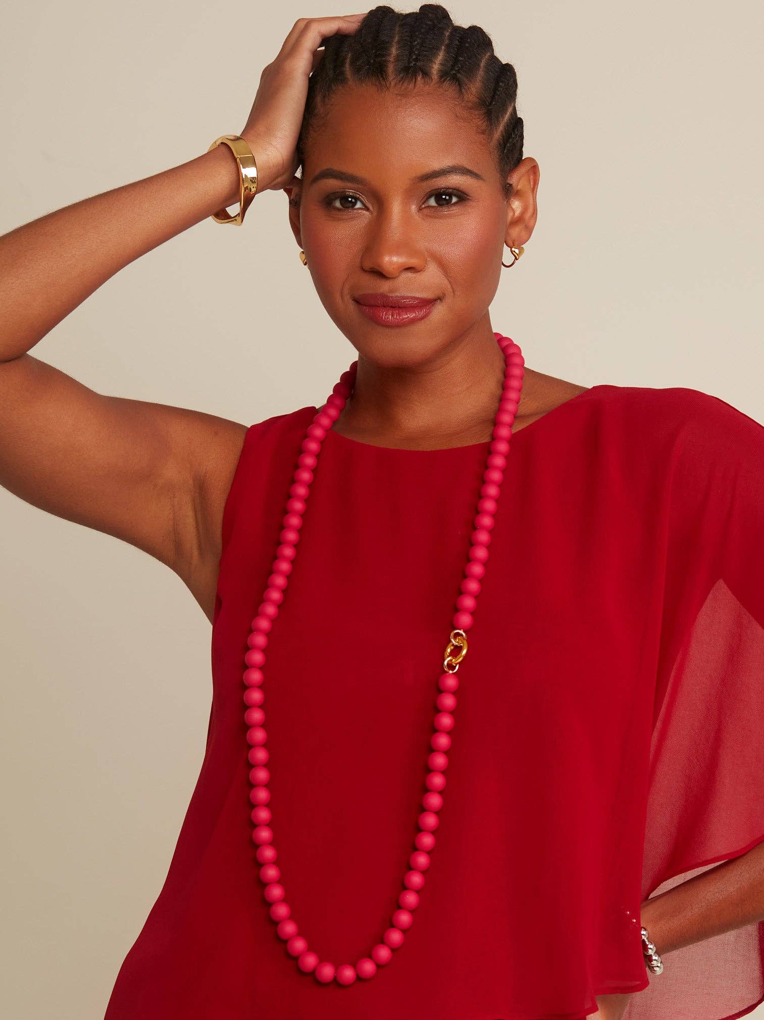 ZENZII Jewelry - Wholesale Beaded/Pearl Necklace - Matte Resin Beaded Crossbody Phone Lanyard18