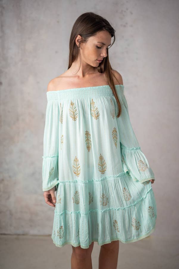 Lula Natura - Vente Robe – femme - ROBES YVONNE AIGUE-MARINE1