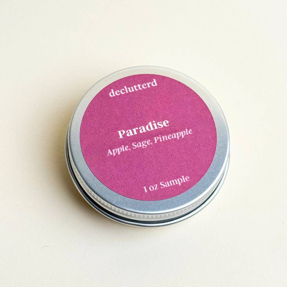 declutterd - Wholesale Travel Candles - Candle Tin Sample 1 oz Wood Wick Non Toxic Coconut Soy Wax29