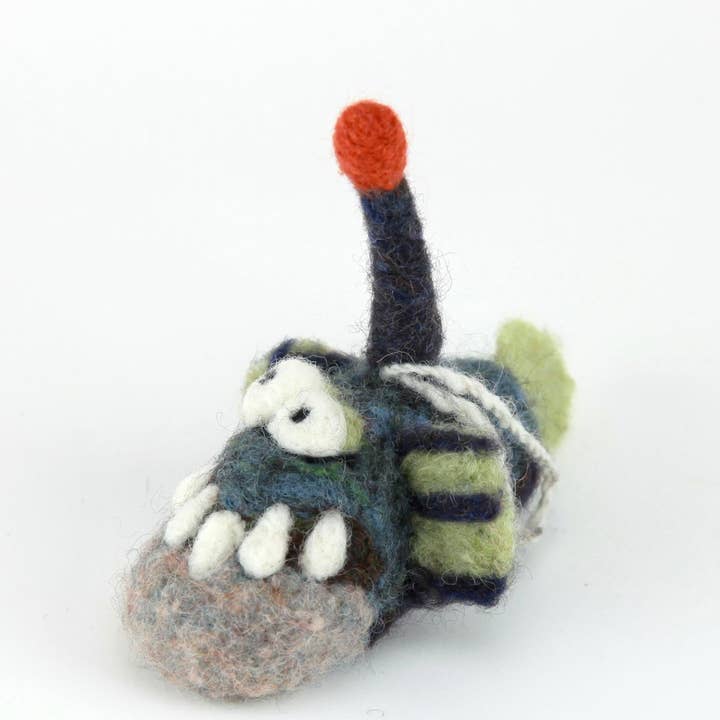 Woolbuddy - Wholesale Ornament - Anglerfish Premade Ornament4